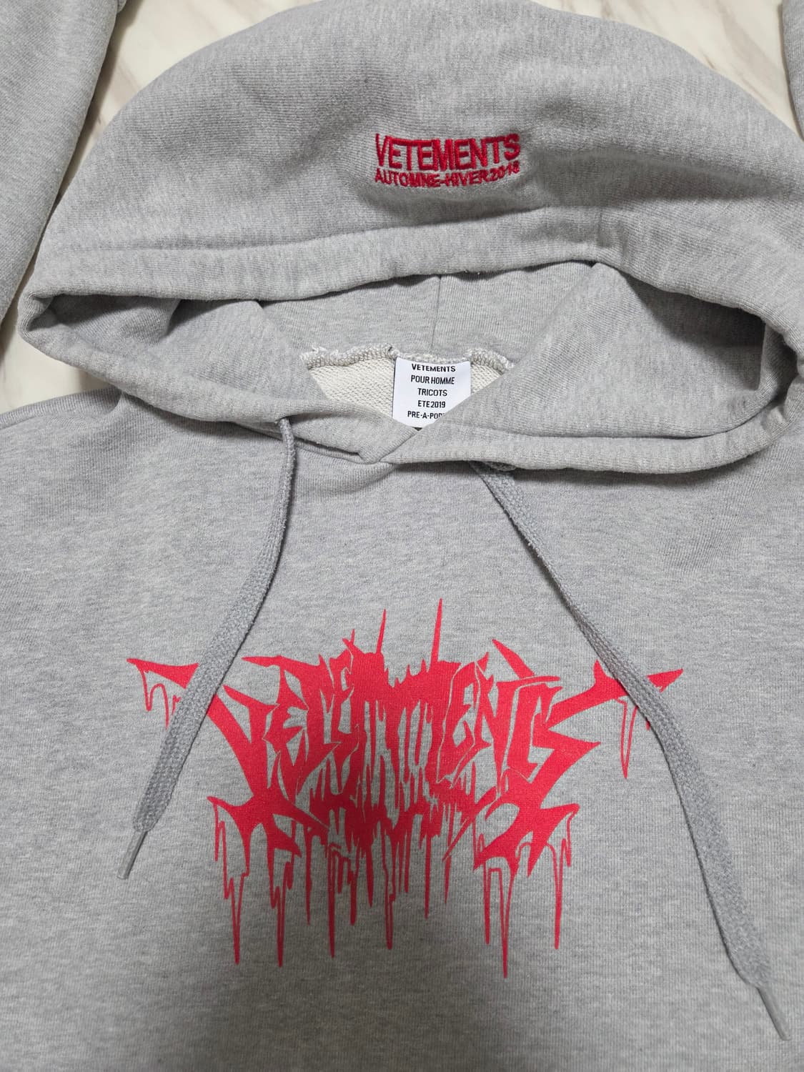 베트멍 그레이 시티로고 후드티 상품이미지5