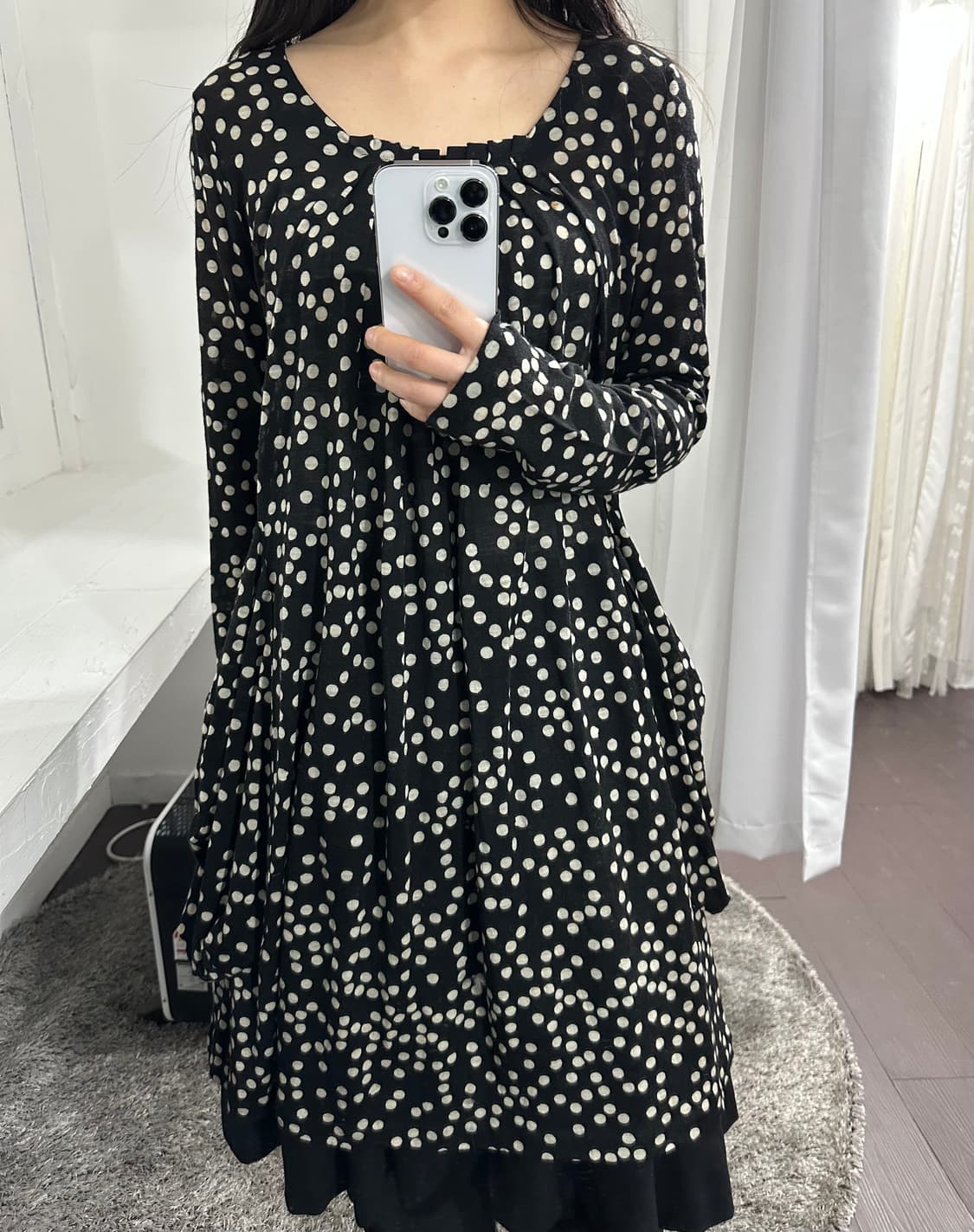 sunao kuwahara dot knit onepiece 상품이미지1