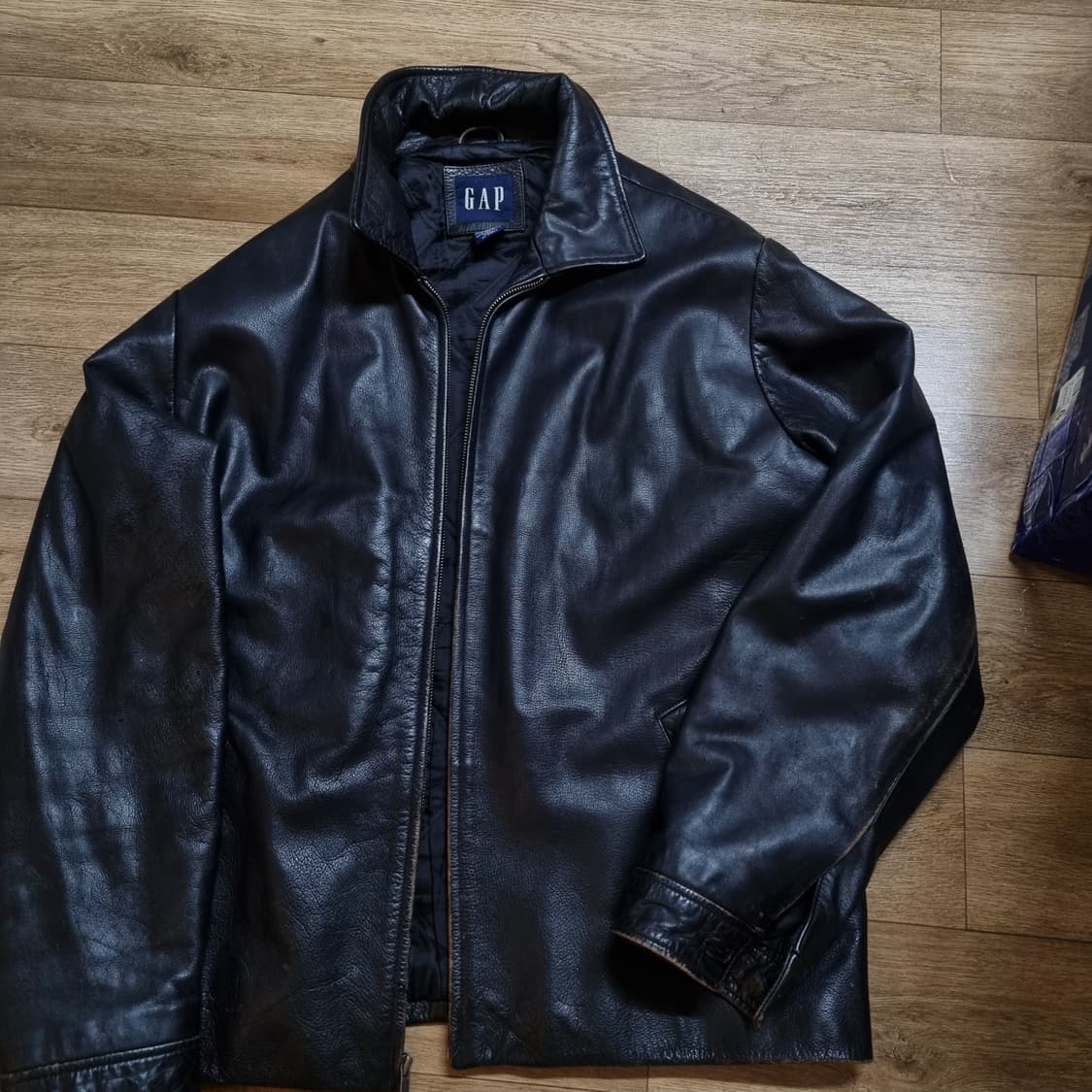 올드갭 브라운 레더자켓 L 상품이미지4