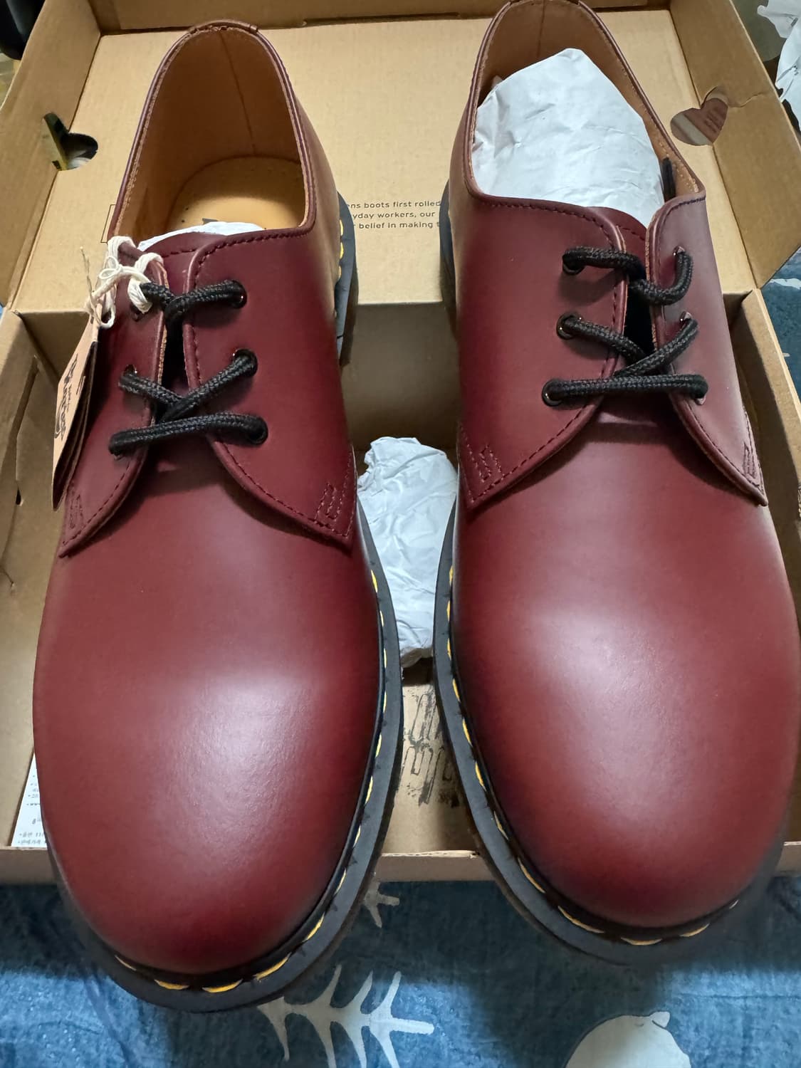 [uk10]닥터마틴 1461 스무스 체리레드 새상품 상품이미지2