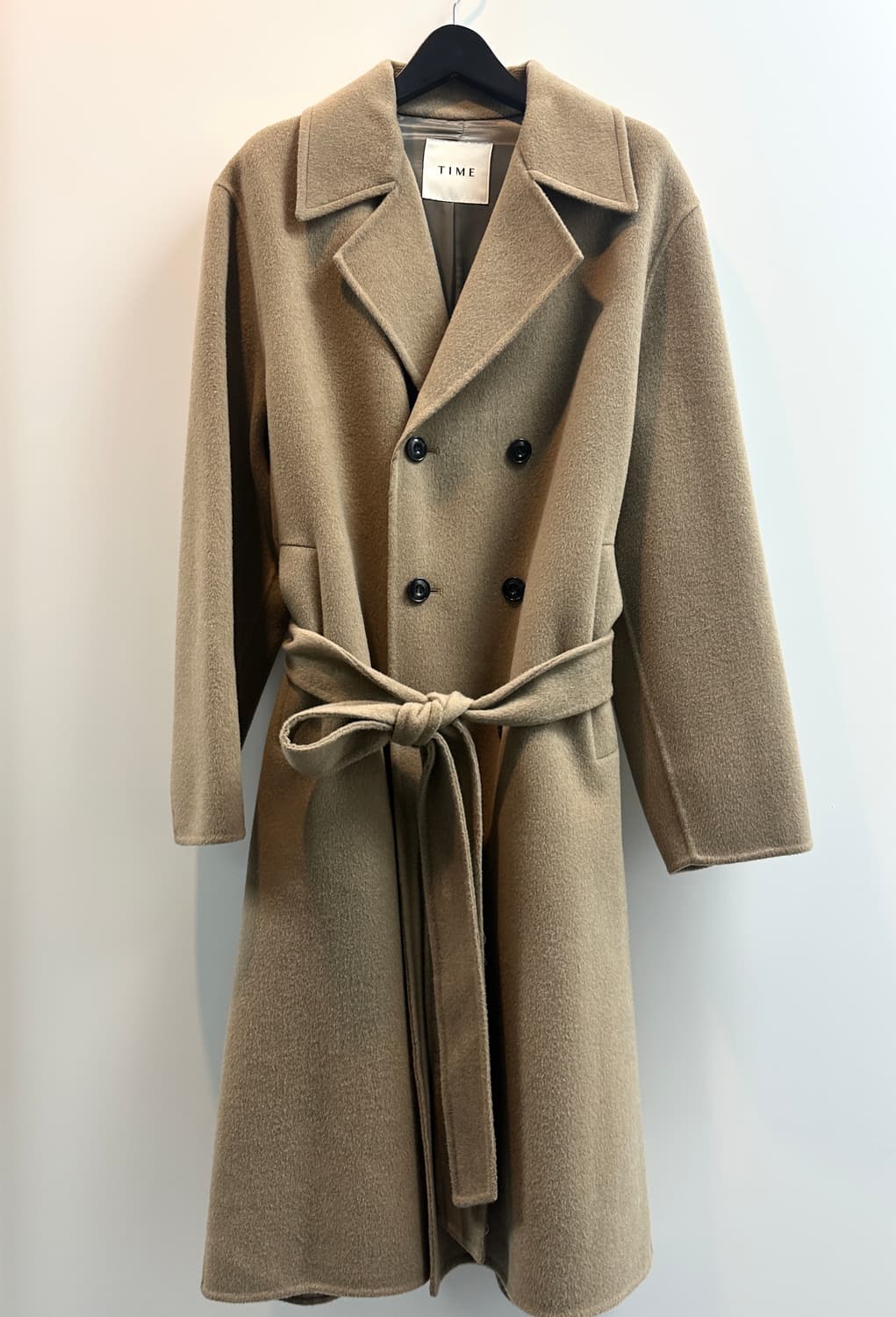 TIME 옴므 캐시미어 더블 로브 코트(민트급, 105) 상품이미지1