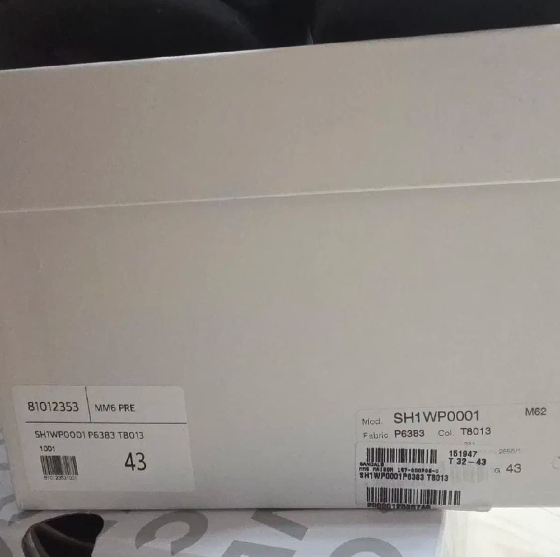 마르지엘라 넘버로고 스트랩 레더 플랫폼 샌들 43사이즈 상품이미지5