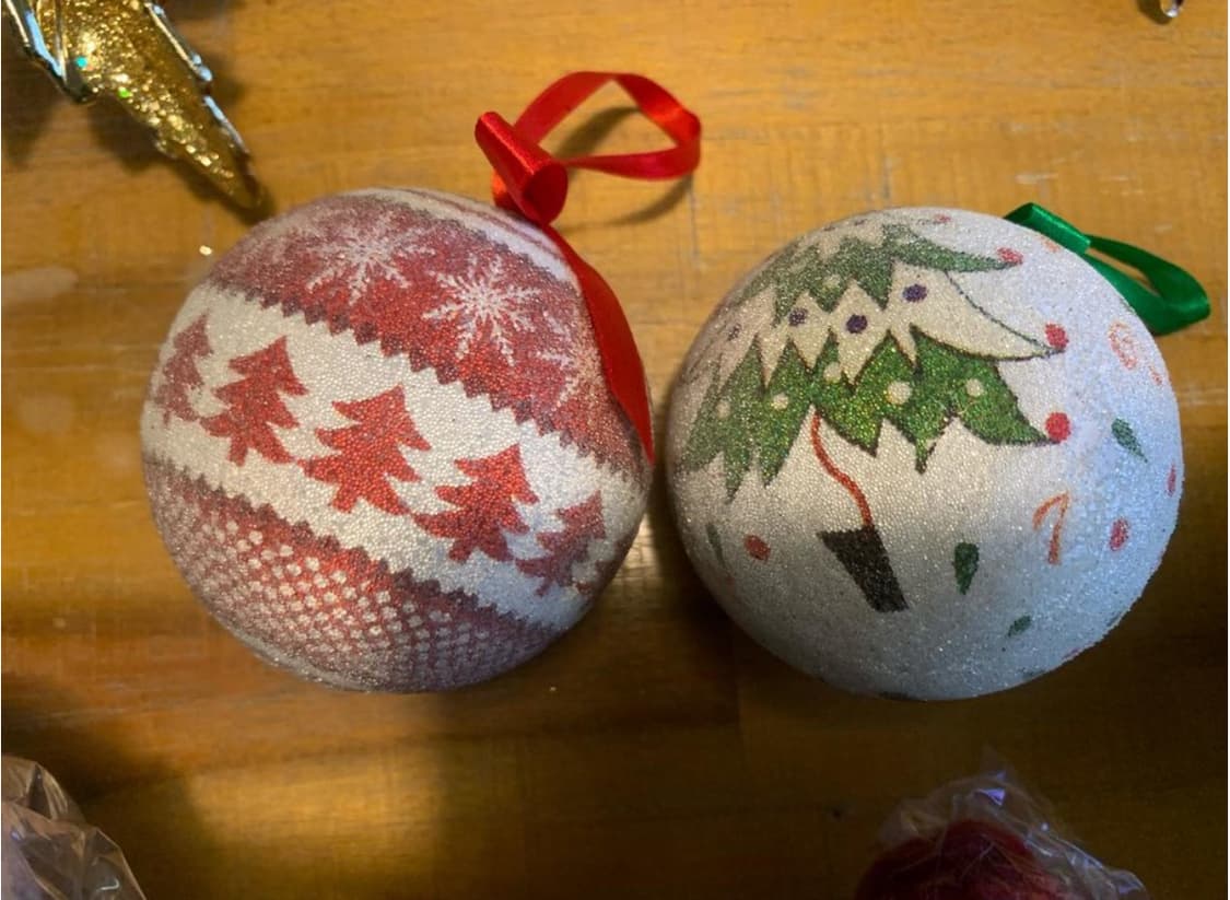 미사용 크리스마스 오너먼트 크리스마스 장식 일괄 상품이미지4