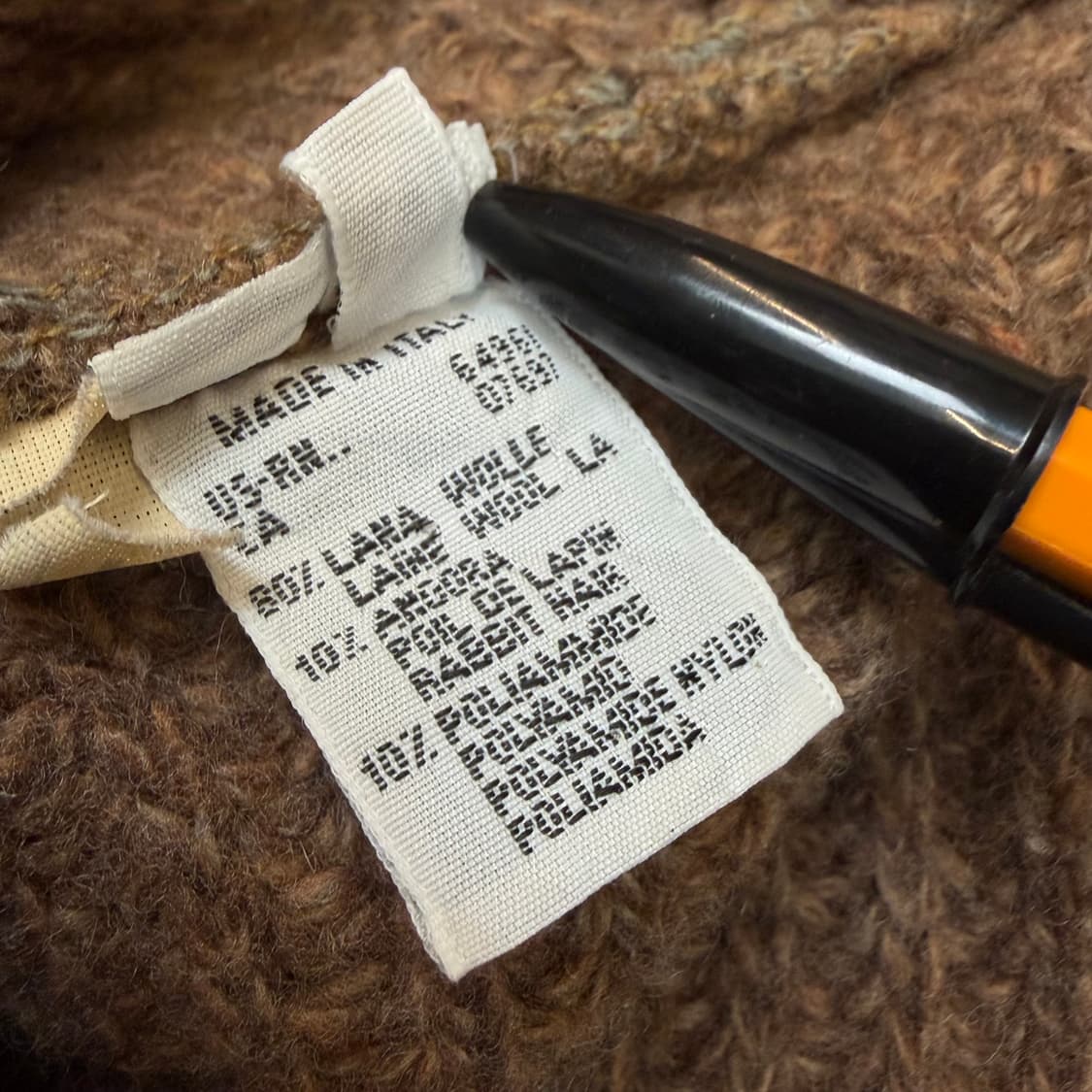 BENETTON made in italy 베네통 울니트 오버핏 니트베스트 상품이미지5