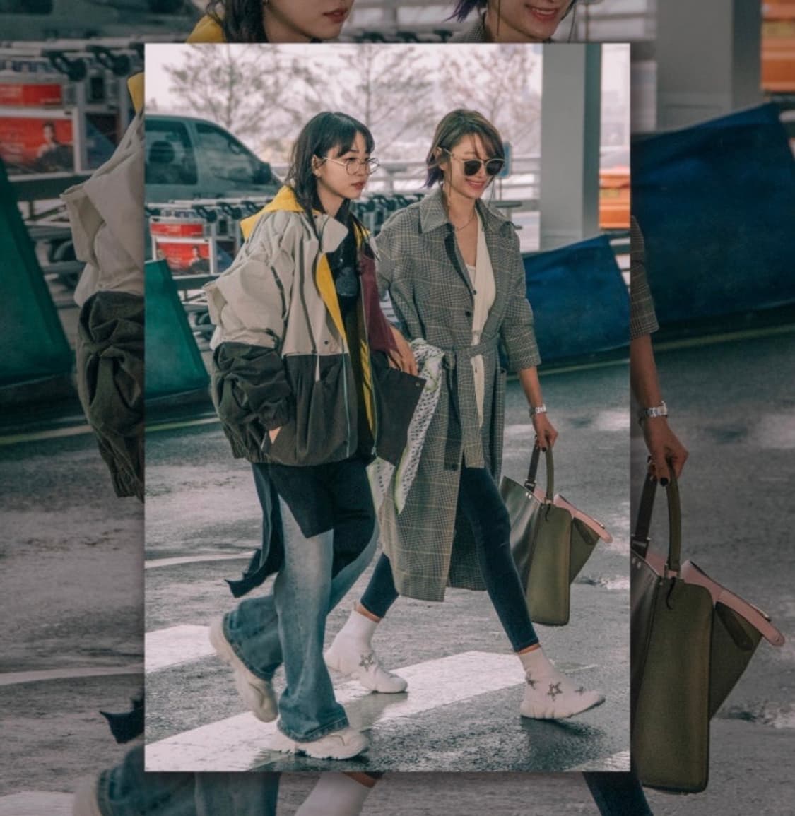 [새상품급] 지니킴 삭스 스니커즈 핑크 사이즈 240~245 상품이미지3