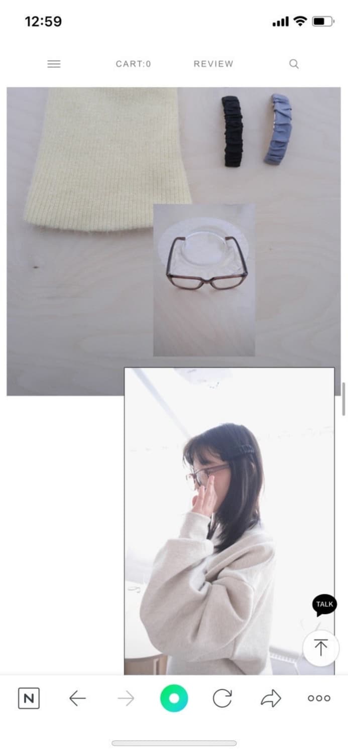 애프터먼데이 클리어브라운 글래스 안경 상품이미지5