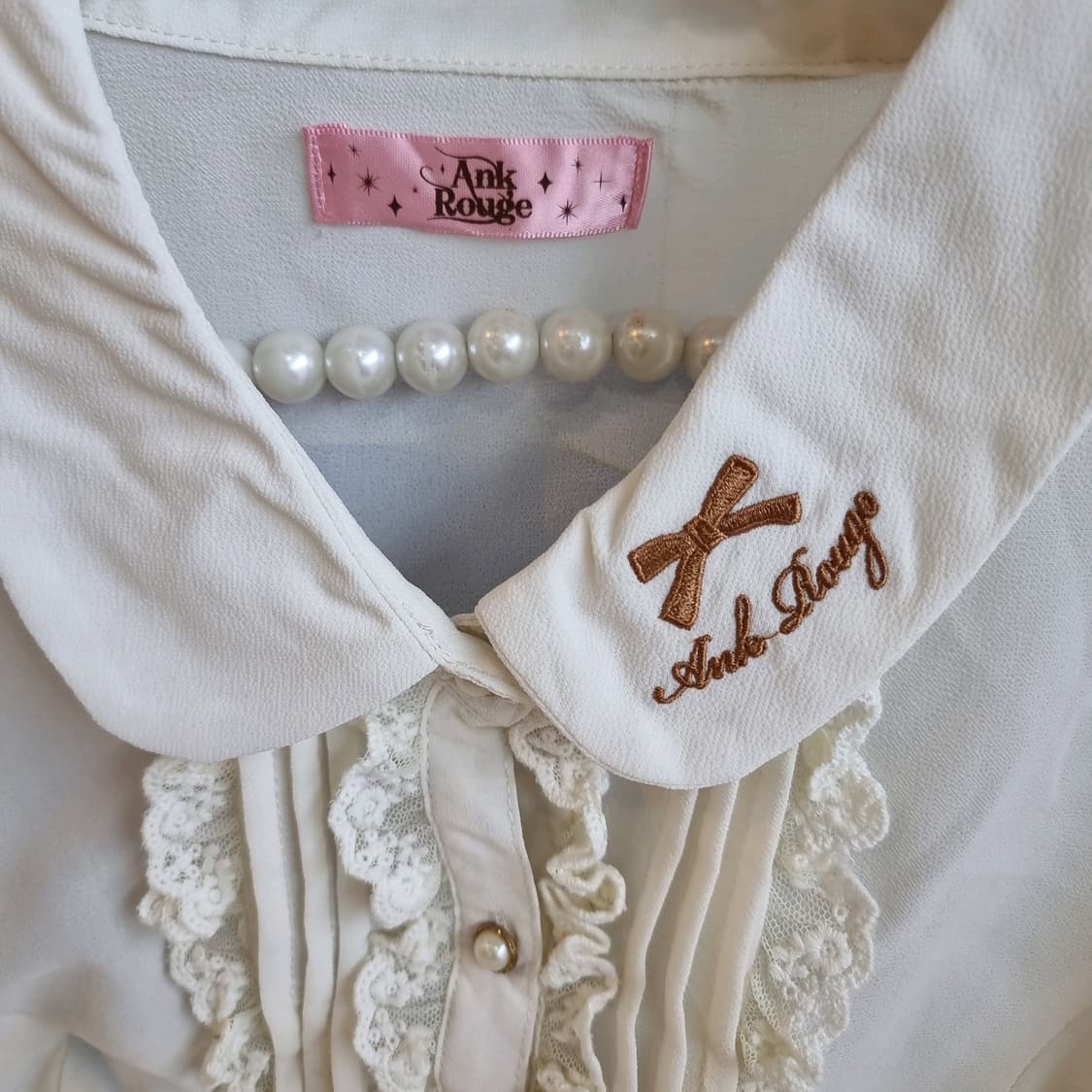 Ank Rouge 앙크루즈 레이스 블라우스 상품이미지3