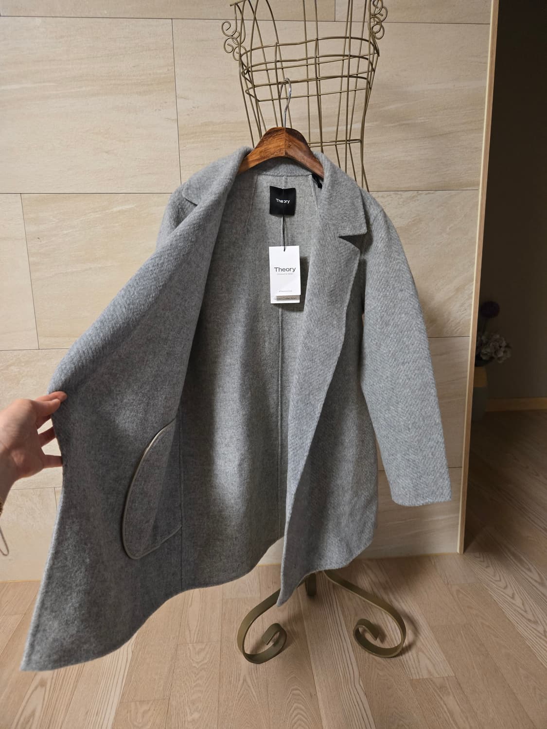 [s/미착용] Theory 띠어리 여성 울 코트 자켓 상품이미지4