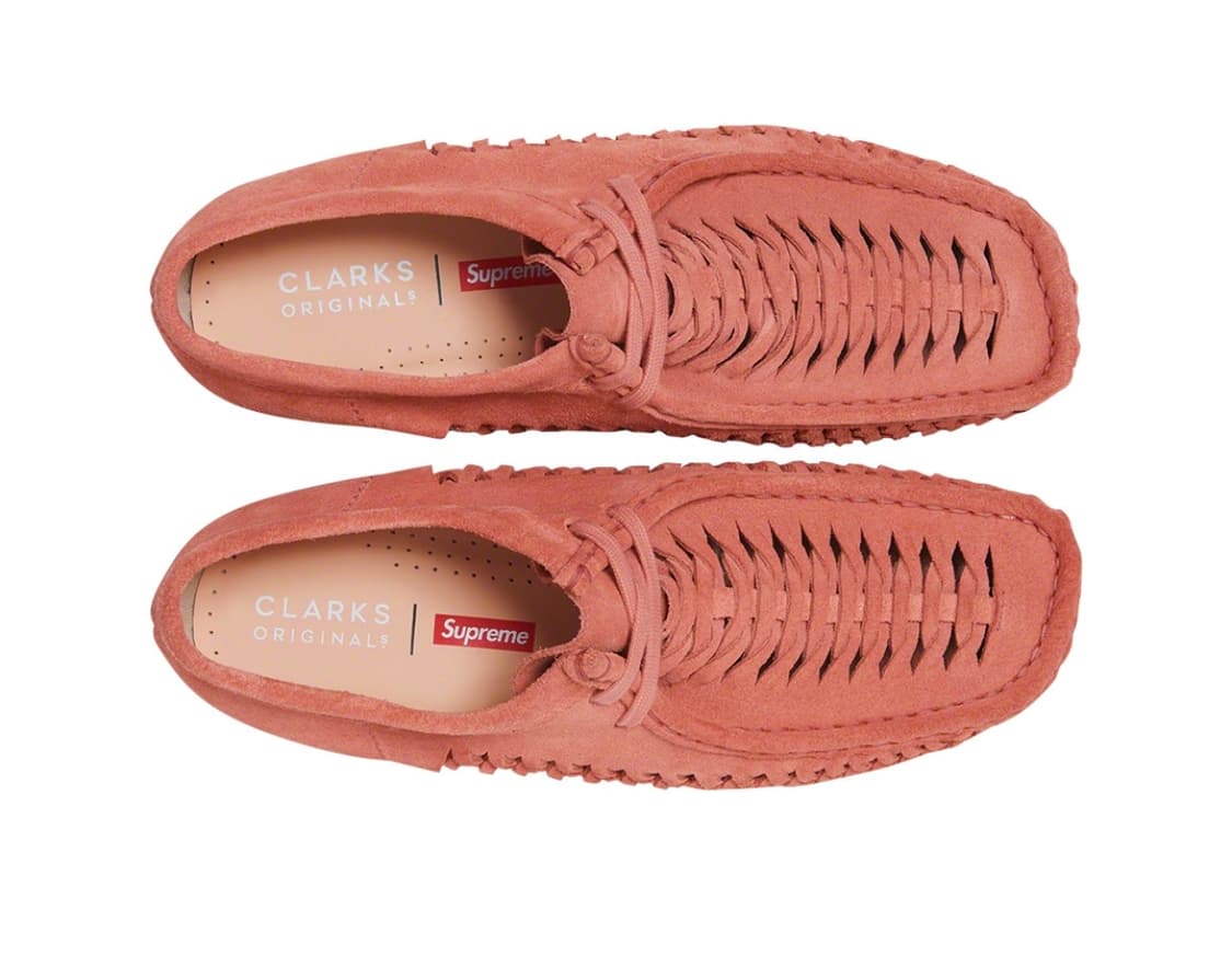 [260] 클락스 x 슈프림 우븐 왈라비 핑크 상품이미지1