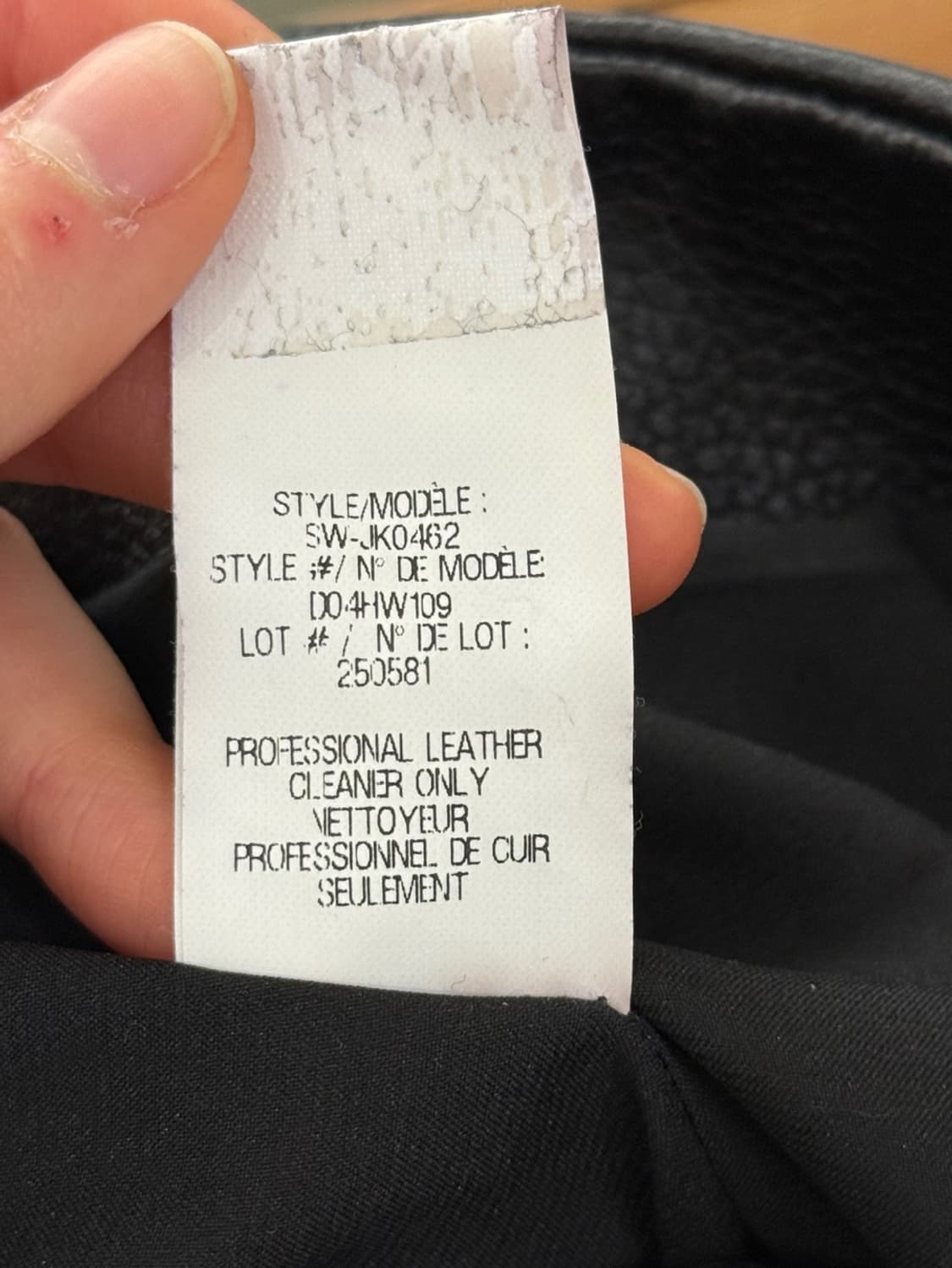 헬무트 랭 블랙 자카드 패널 바이커 레더 자켓 상품이미지9