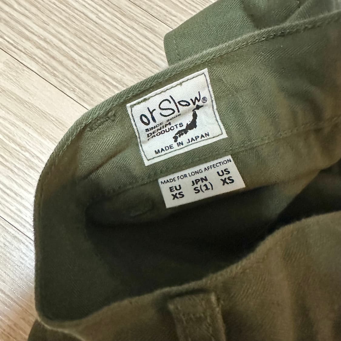 오어슬로우 헤링본 트윌 US ARMY 투 포켓 카고 1 상품이미지4