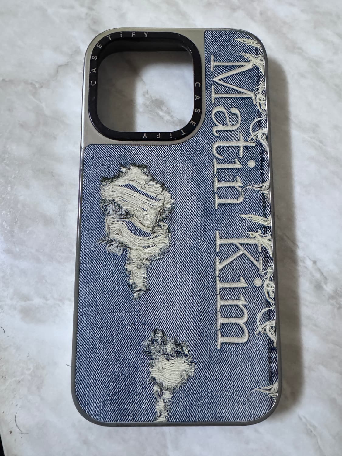 마뗑킴 아이폰15pro 데님 아이폰케이스 상품이미지1
