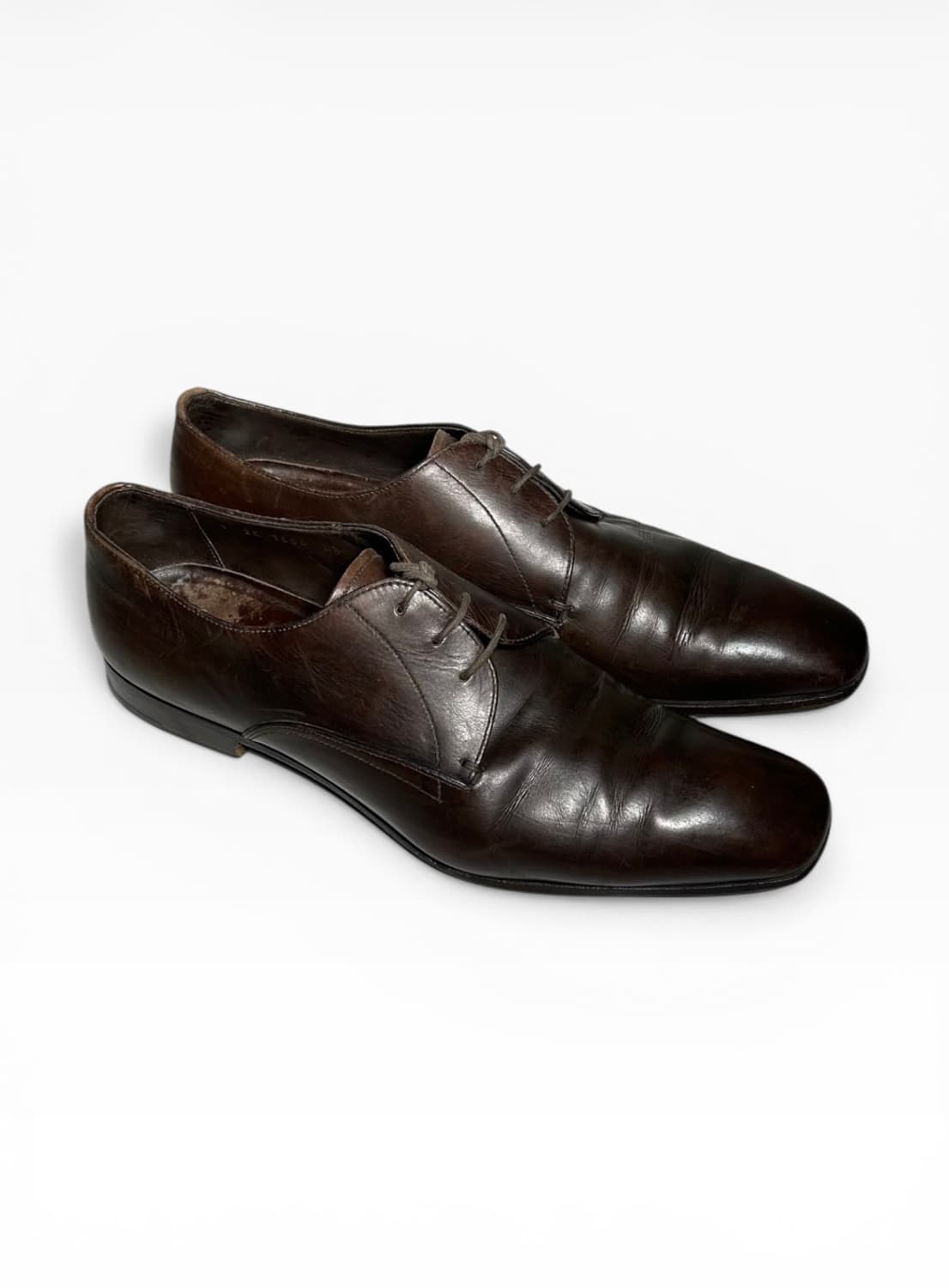 프라다 브라운 더비 슈즈 상품이미지1