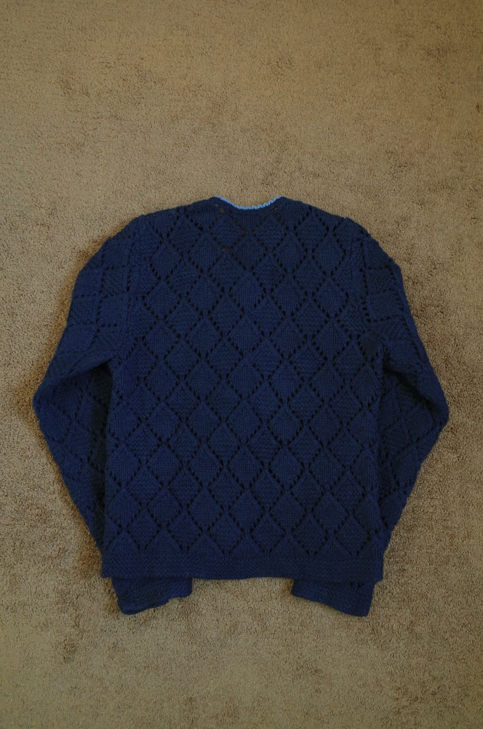 오스트리아 네이비 퓨어 울 가디건 상품이미지4