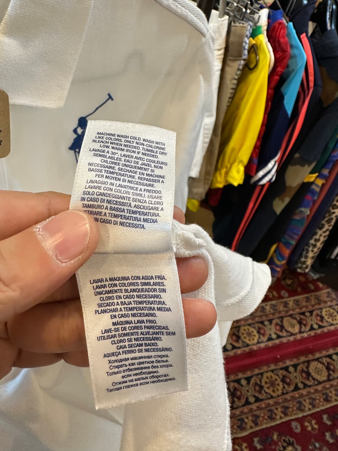 폴로 랄프로렌 빅포니 반팔 카라티 화이트 상품이미지6