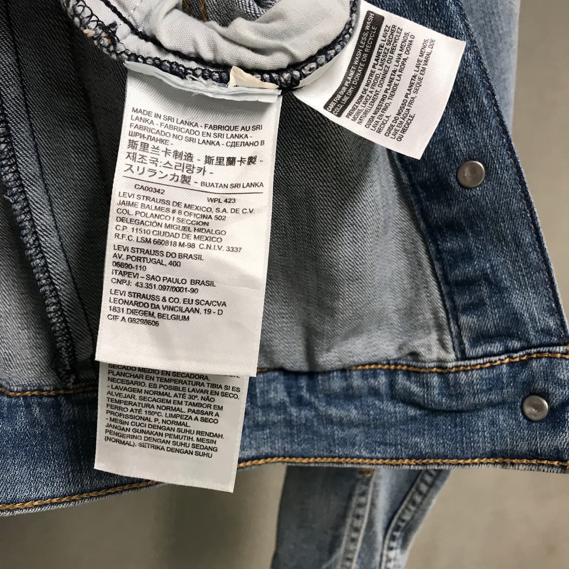 리바이스 데님 자켓 XS 상품이미지5