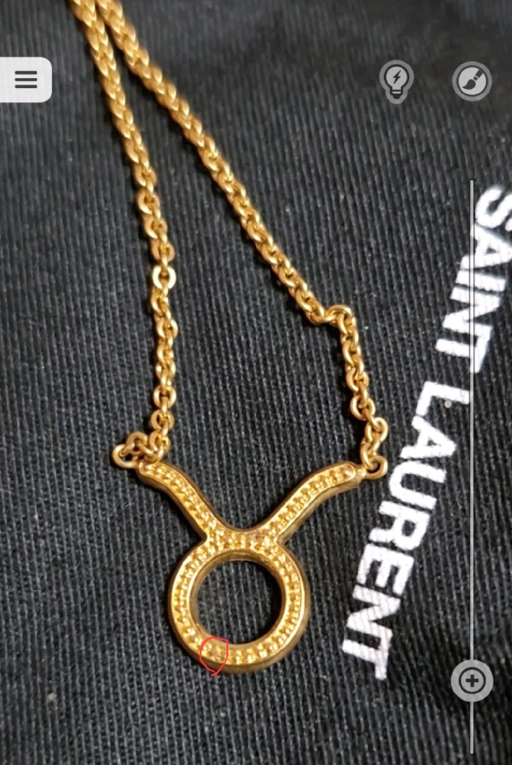 생로랑 황소자리 골드 목걸이 상품이미지2