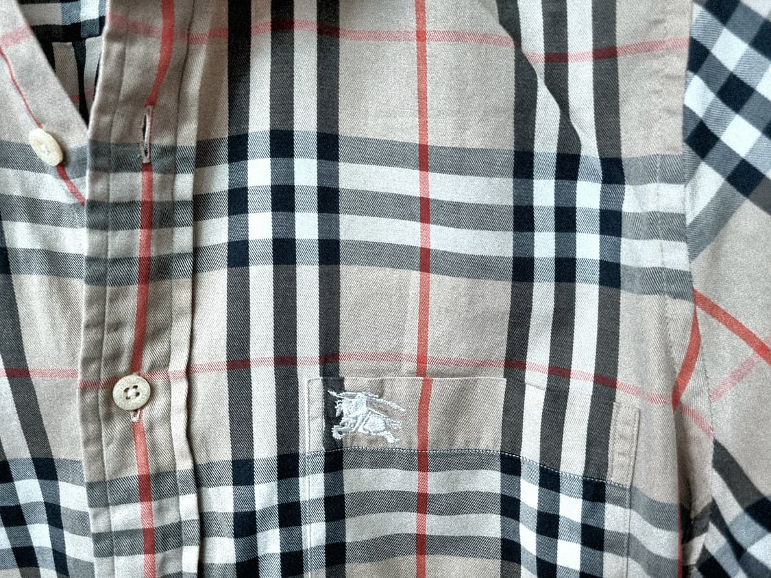 버버리 정품 체크남방 66사이즈 상품이미지3