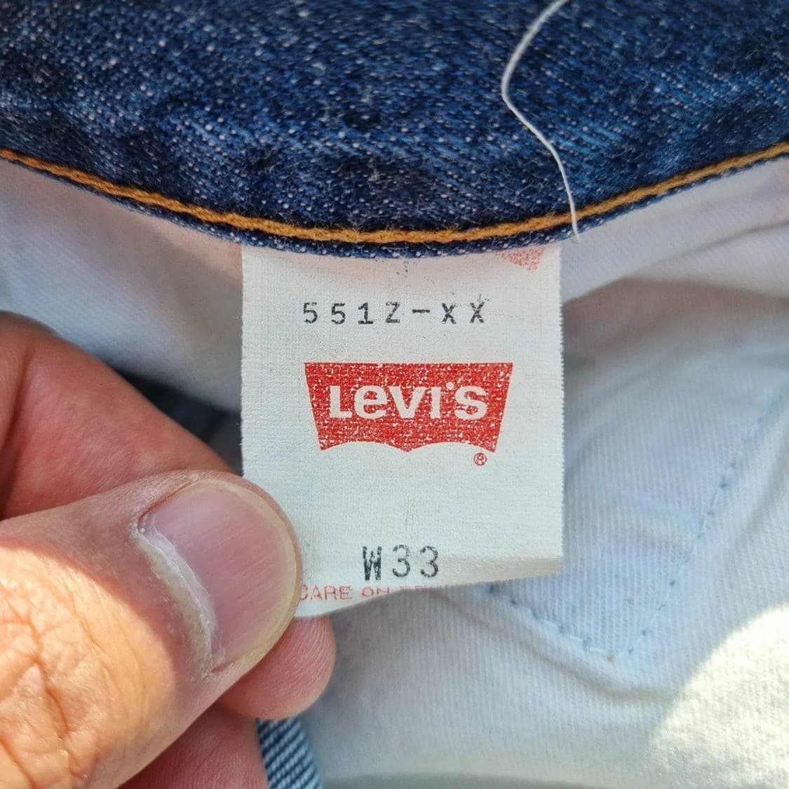 90s jpn Levis Big E 551ZXX Selvedge 33sz 상품이미지5