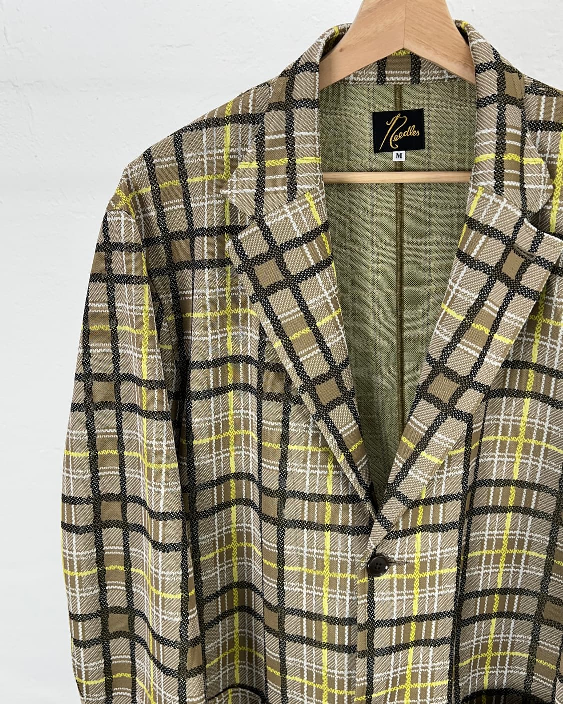 니들스 테일러드 마이크로 체크 2b 블레이저 자켓 상품이미지2