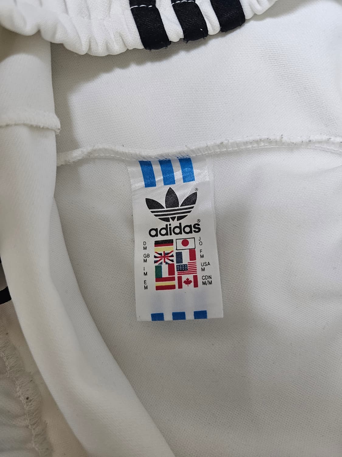 아디다스 삼선 트랙 팬츠 화이트 M 상품이미지3