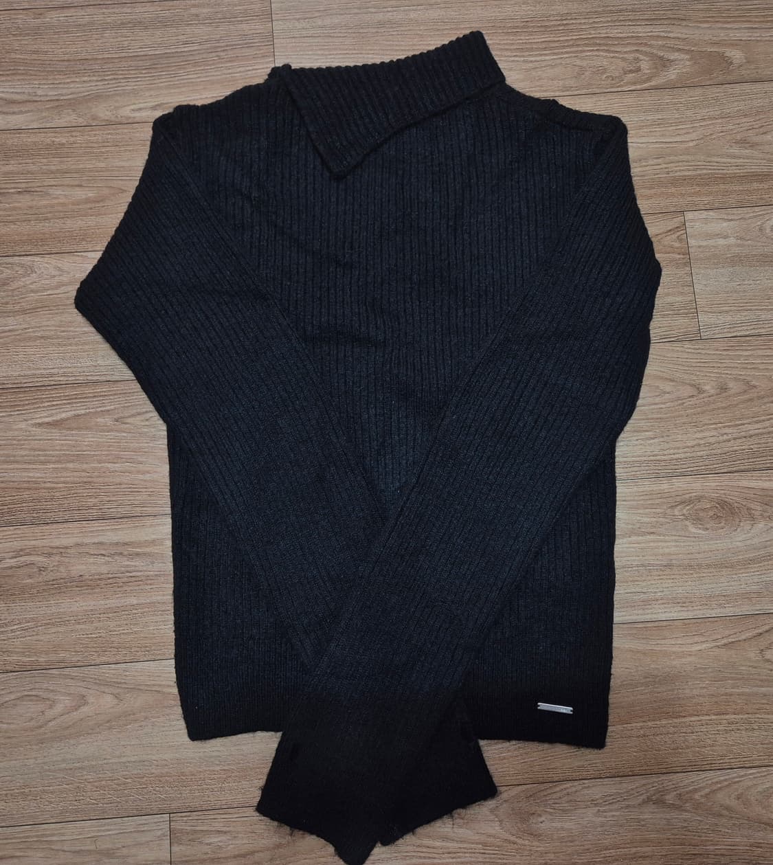 미세키서울 사이드버튼 니트(블랙) 상품이미지5