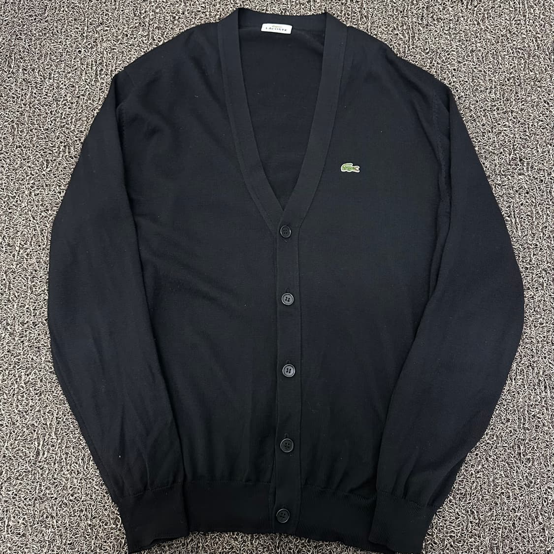 라코스테 울 100% 가디건 블랙 105(XL) 상품이미지1