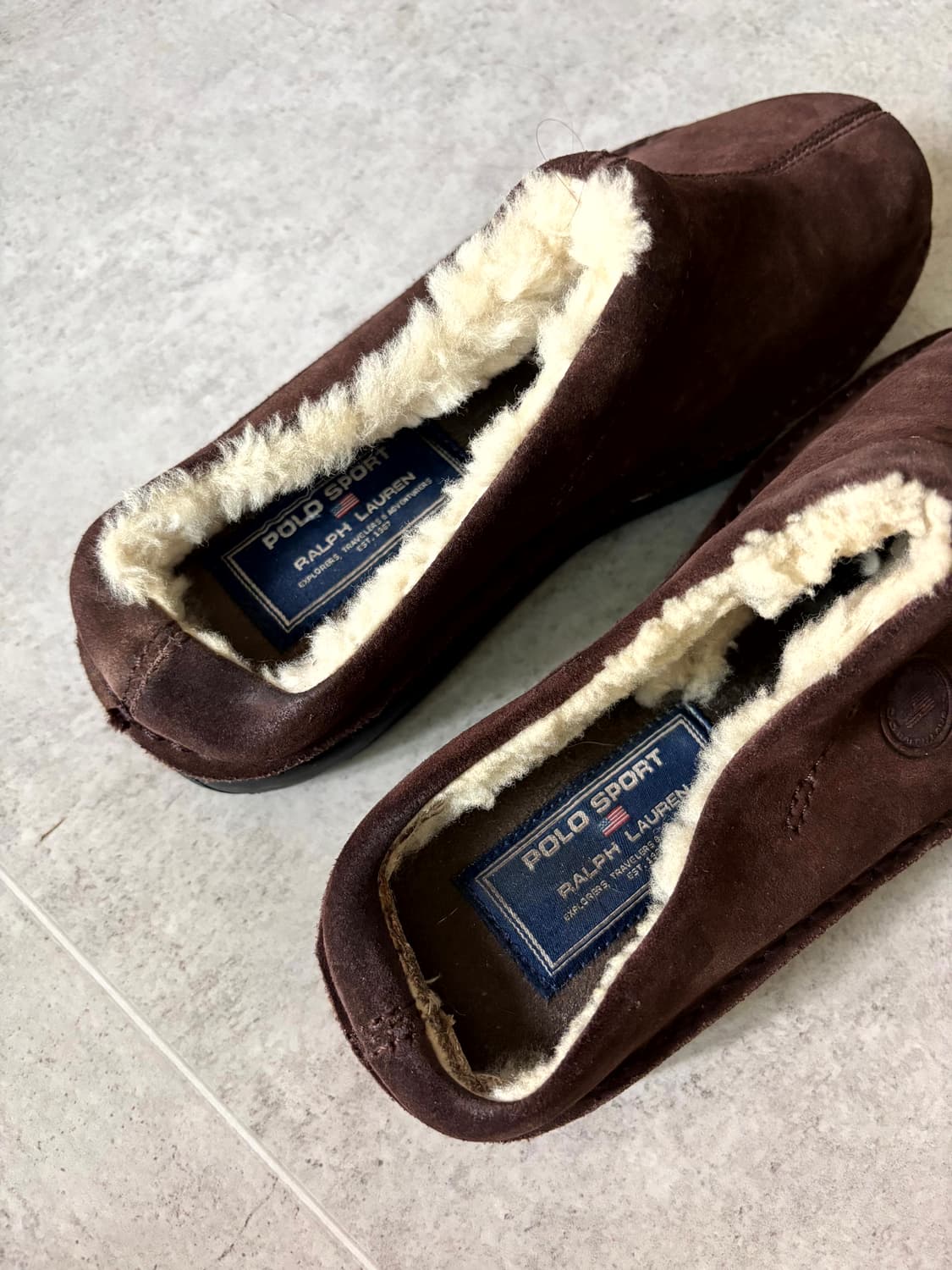 90's 폴로 스포츠 시어링 뮬 슈즈 245 상품이미지3