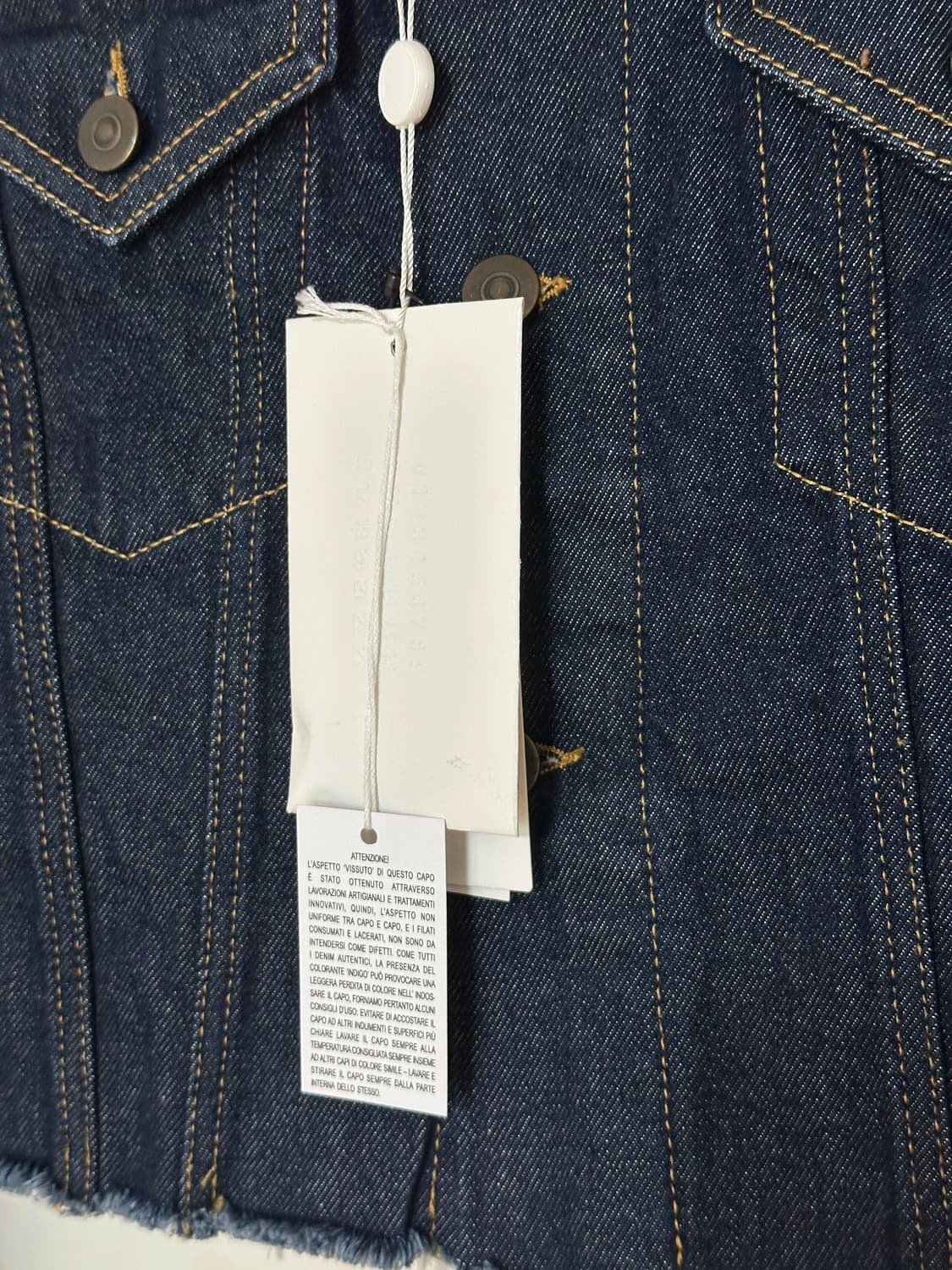 [새제품] 메종마르지엘라 여성 카라리스 데님자켓 EU38 상품이미지3