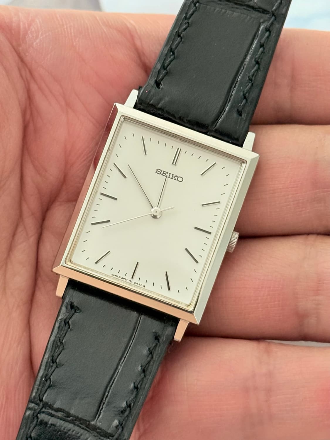 Seiko 세이코 쿼츠 스퀘어 탱크 1990 상품이미지3