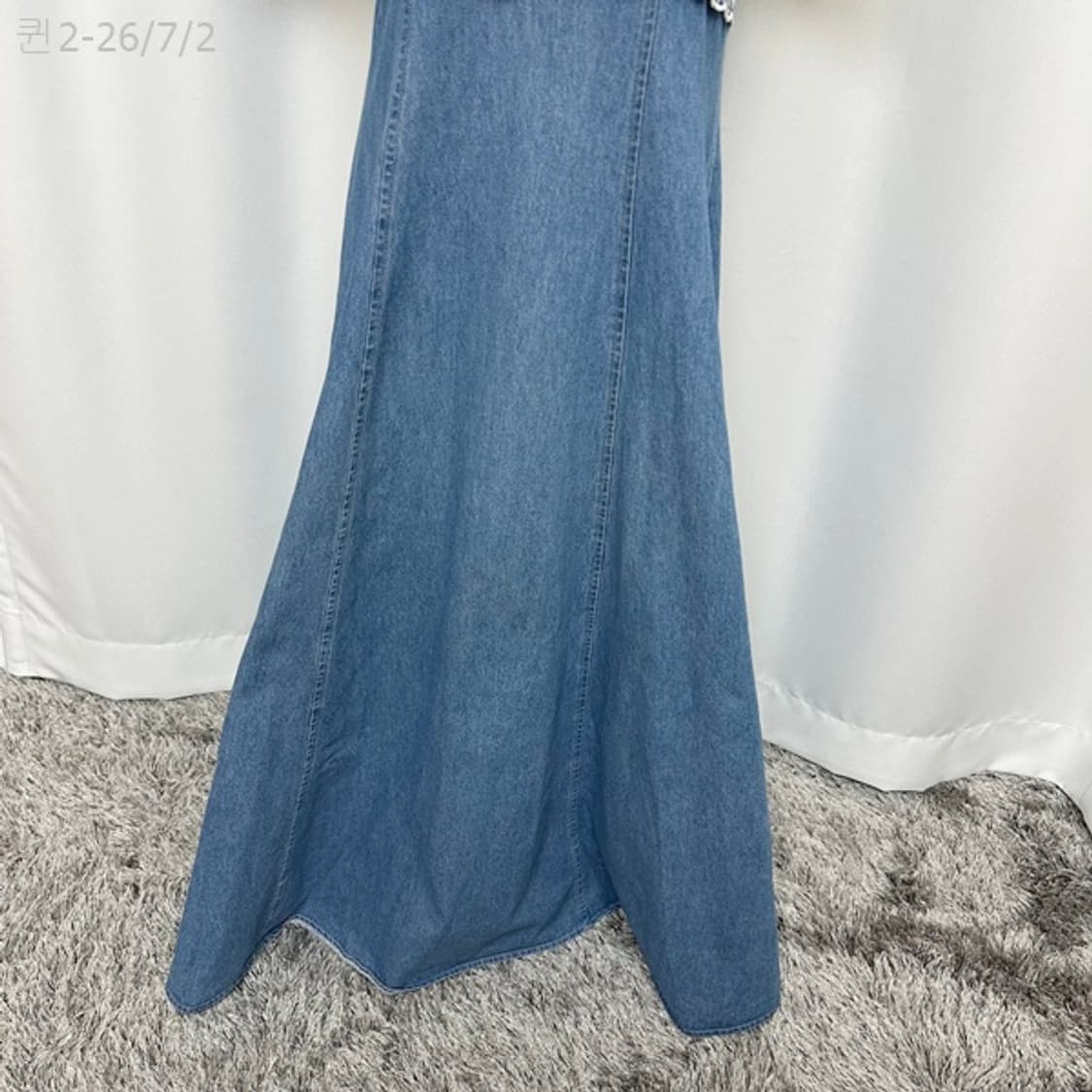 JODY 여자 100%면 데님반팔 롱원피스 SIZE 9 (55추천) 상품이미지3