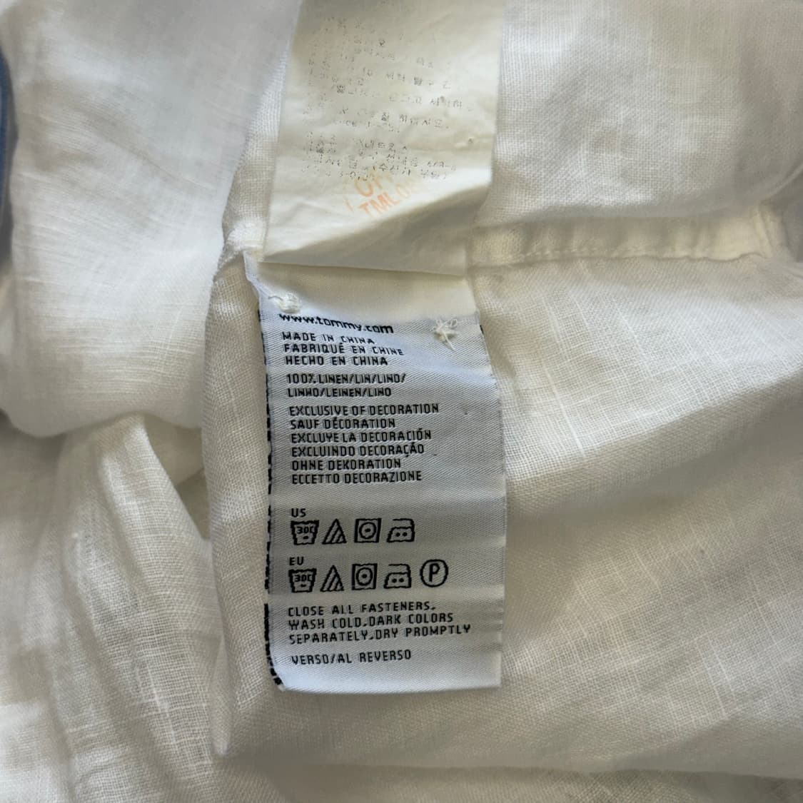 M 타미힐피거 린넨화이트 셔츠 상품이미지5