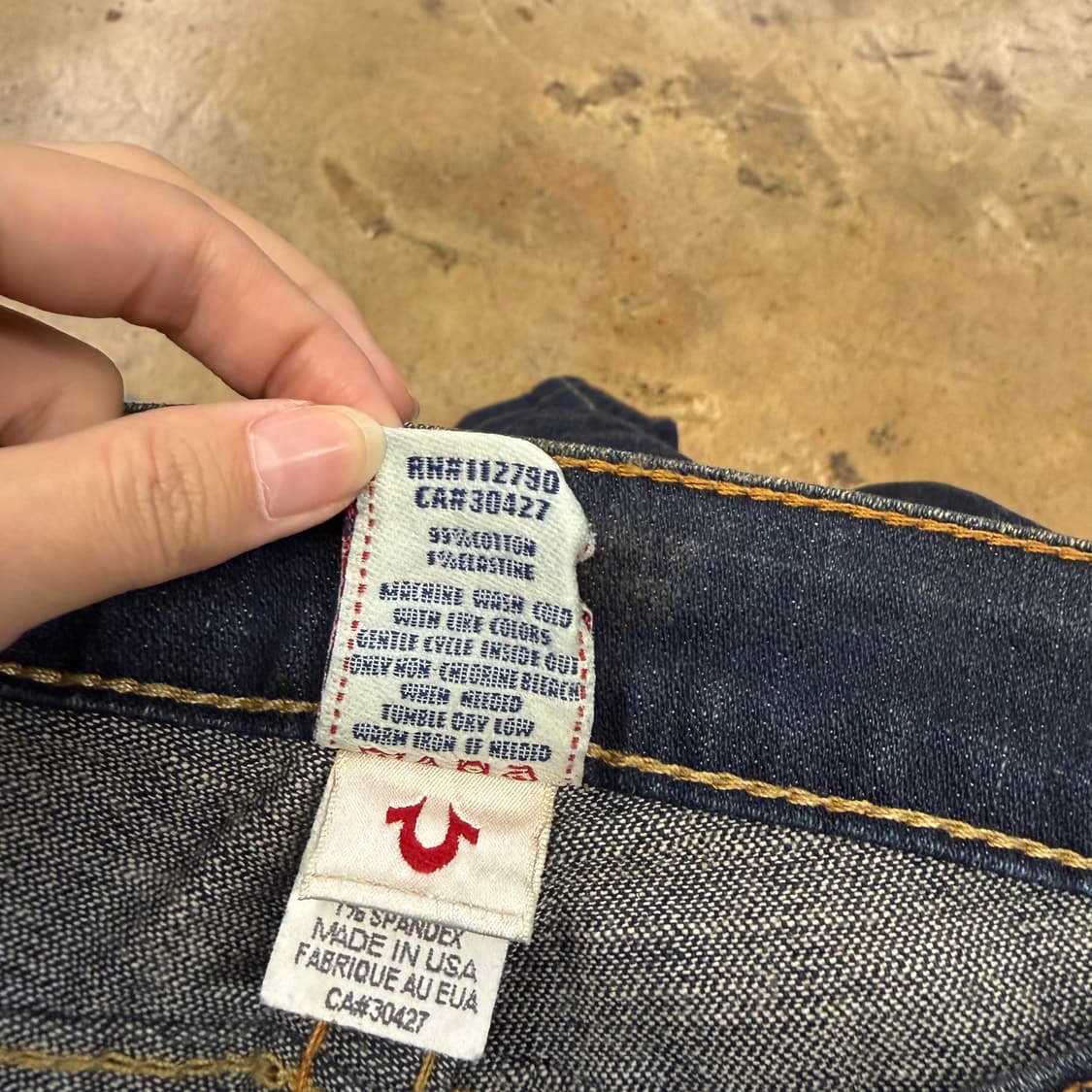 [정품/24] 트루릴리전 다크 데님 청바지 b8 상품이미지6