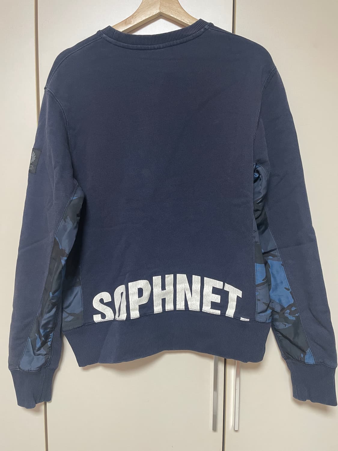 BELSTAFF SOPHNET 콜라보 맨투맨 네이비 S 상품이미지3