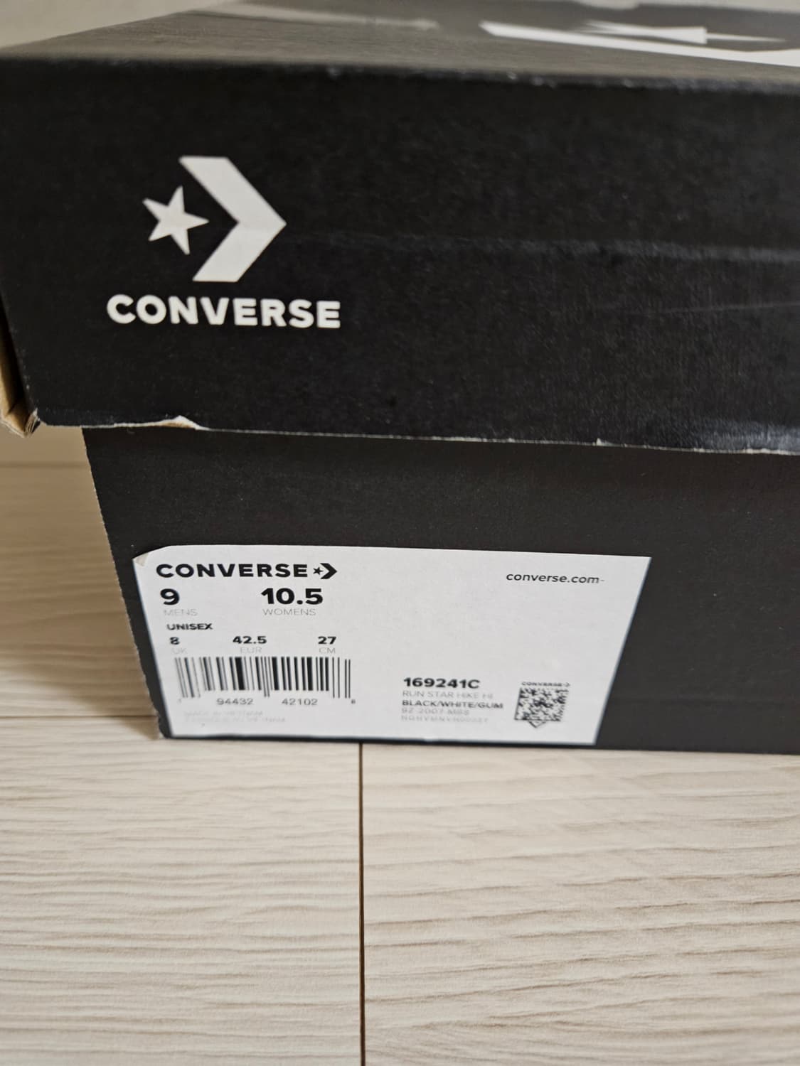 [270] 컨버스 런스타 하이크 하이 메탈릭 클래식(가죽) 블랙 상품이미지8