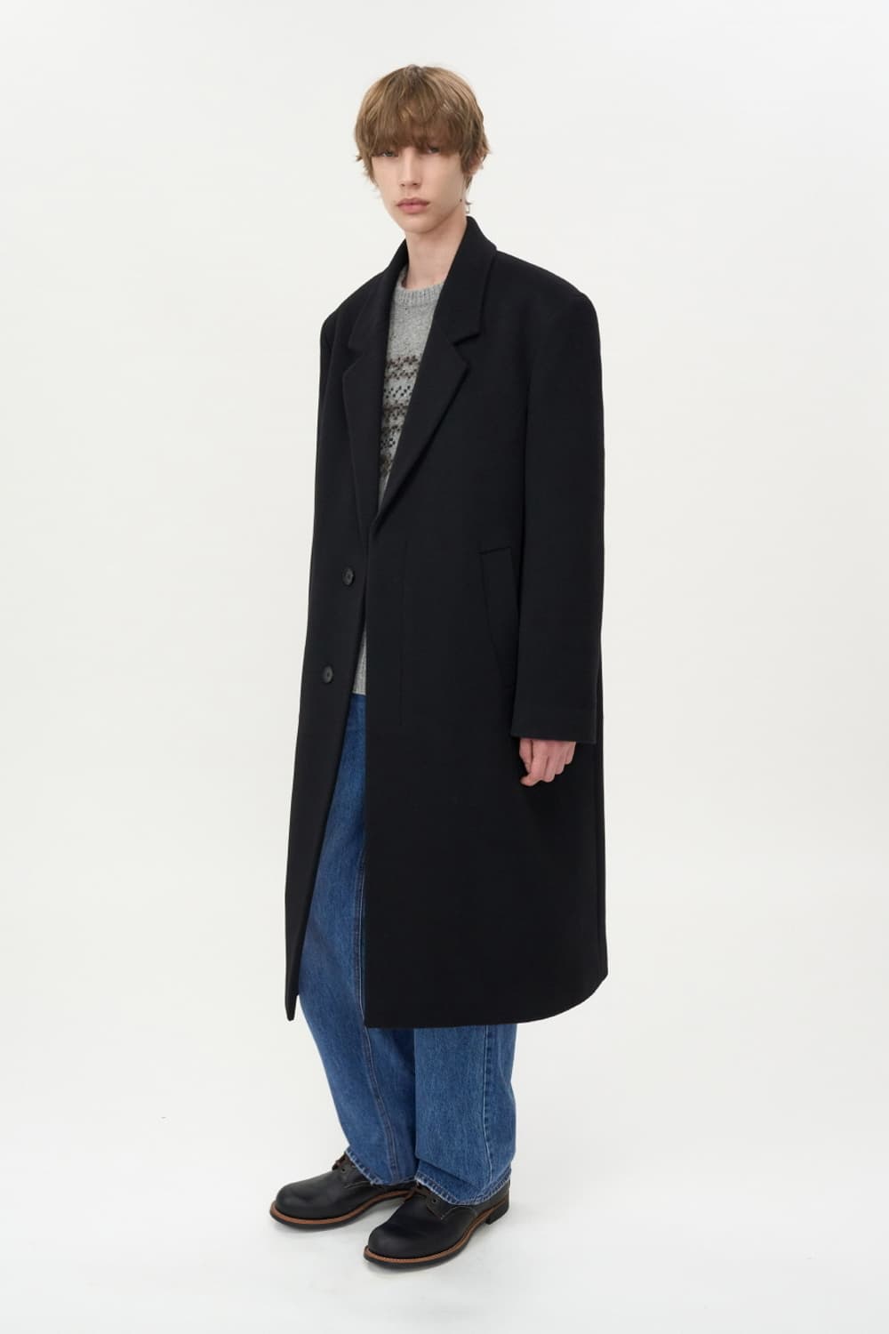 인사일런스 오버핏 울 캐시미어 코트 M사이즈  상품이미지1