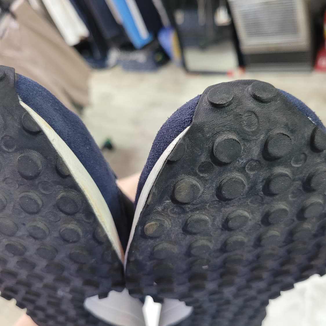 뉴발란스 327 네이비/옐로우 스니커즈 상품이미지8