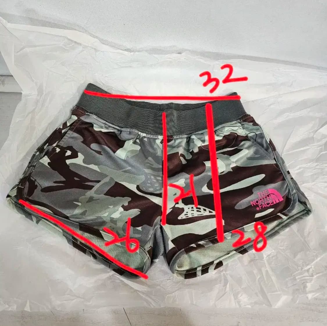 노스페이스 카모 반바지 Y2K 상품이미지2