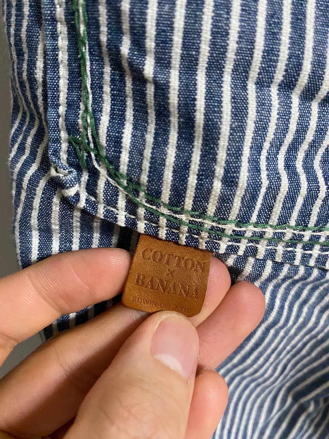 (36)에드윈 재팬메이드 덩가리핏 히코리 스트라이프 워크 팬츠 상품이미지6