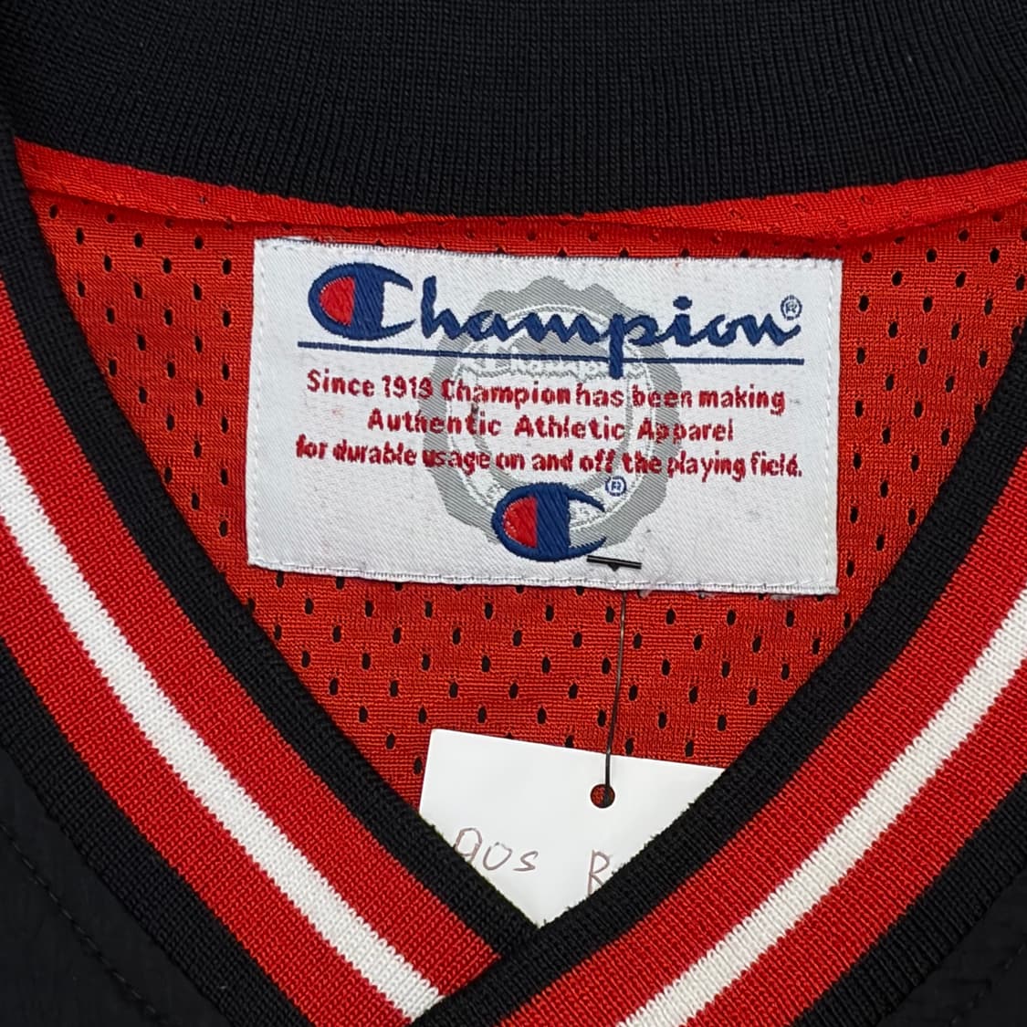 레어 90s 미국 빈티지 챔피언 NBA 시카고불스 풀오버 바람막이 상품이미지5