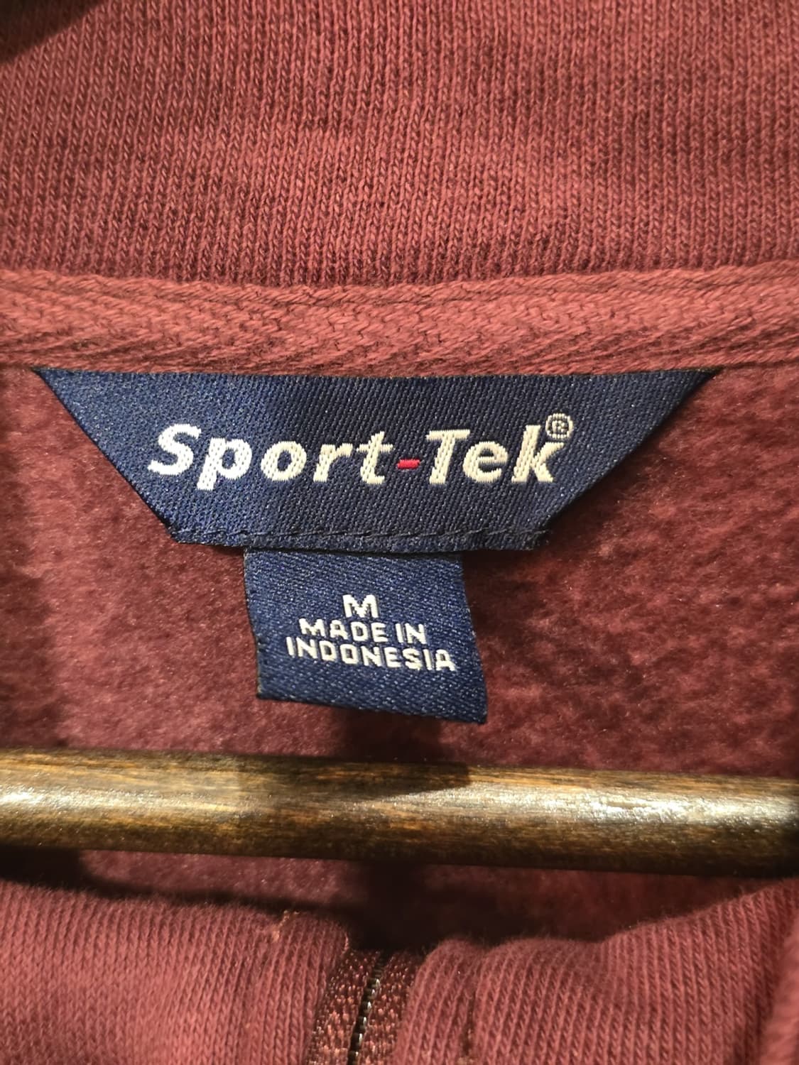 Sport-Tek 버건디 스웻 쿼터집업 상품이미지4