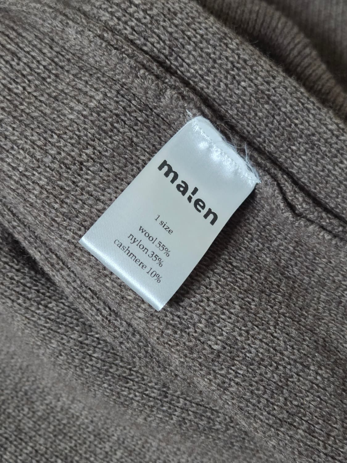 malen 말렌 울 캐시미어 니트 가디건 브라운 1 상품이미지7