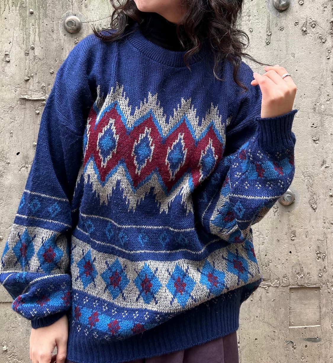 cobalt blue knit 상품이미지5