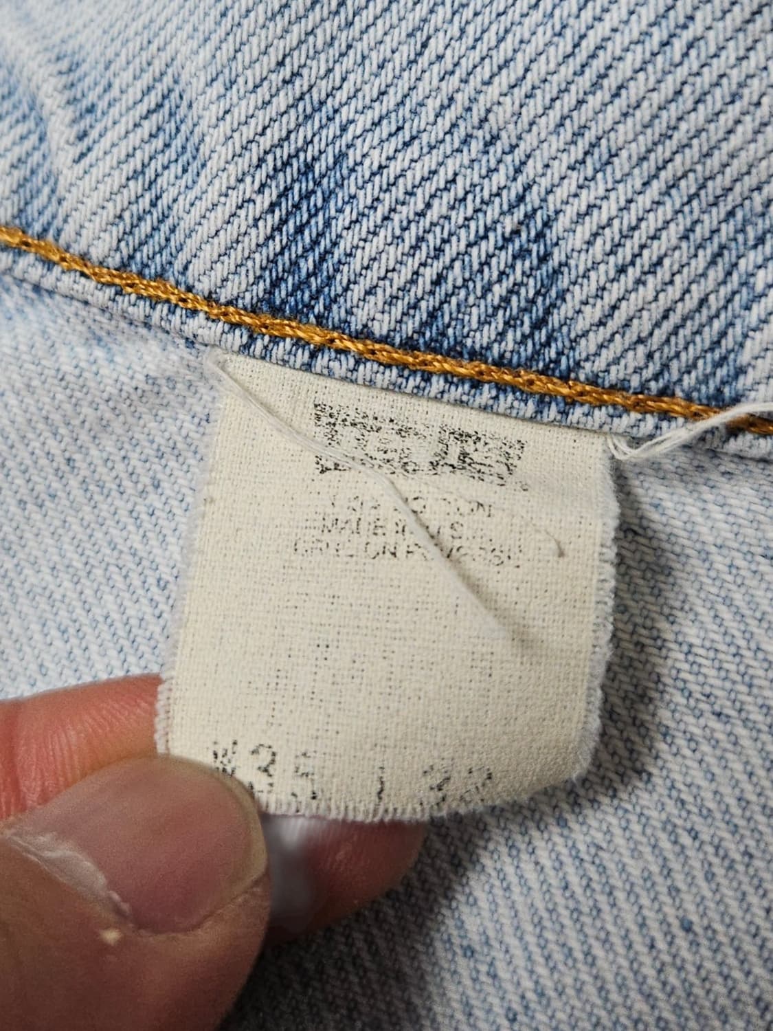 1990s 리바이스 517 오렌지탭 연청 35x32 상품이미지5