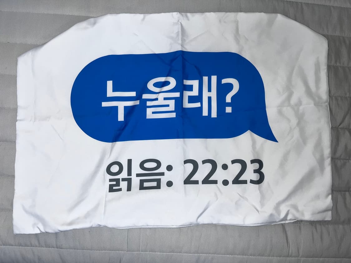 (새상품)류정란 누울래? 베개커버 상품이미지1
