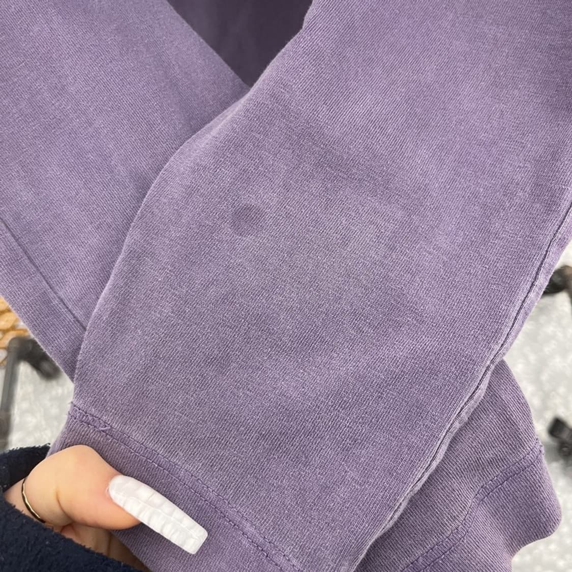 인사일런스 아플리케 그런지 딥퍼플 포도맛 롱슬리브 S C10655 상품이미지7