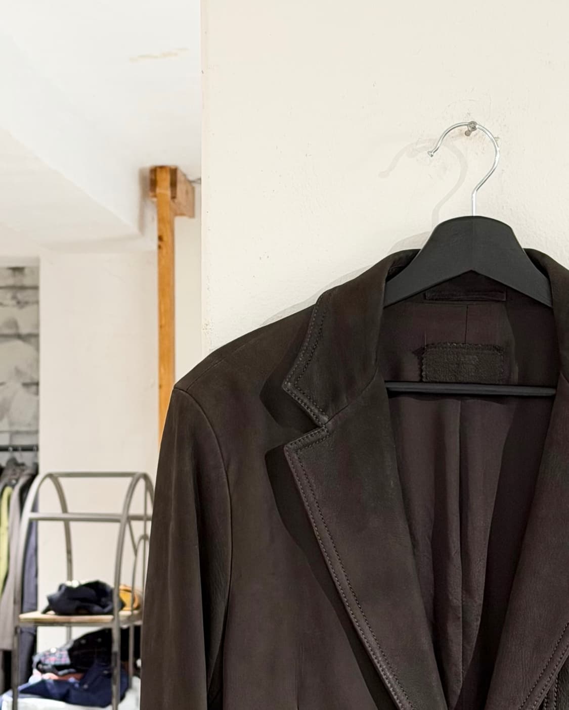 프라다 브라운 롱 포켓 스웨이드 자켓 상품이미지2