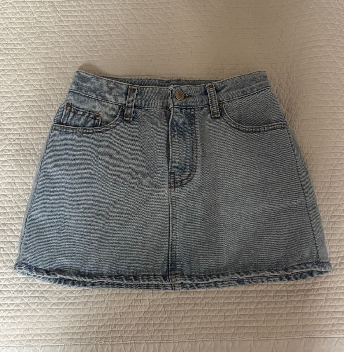오버듀플레어 청치마 데님 미니 스커트 상품이미지6