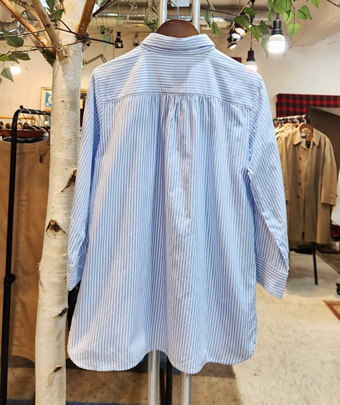 BURBERRY 버버리 런던 블루라벨 스트라이프 카라 셔츠 상품이미지7