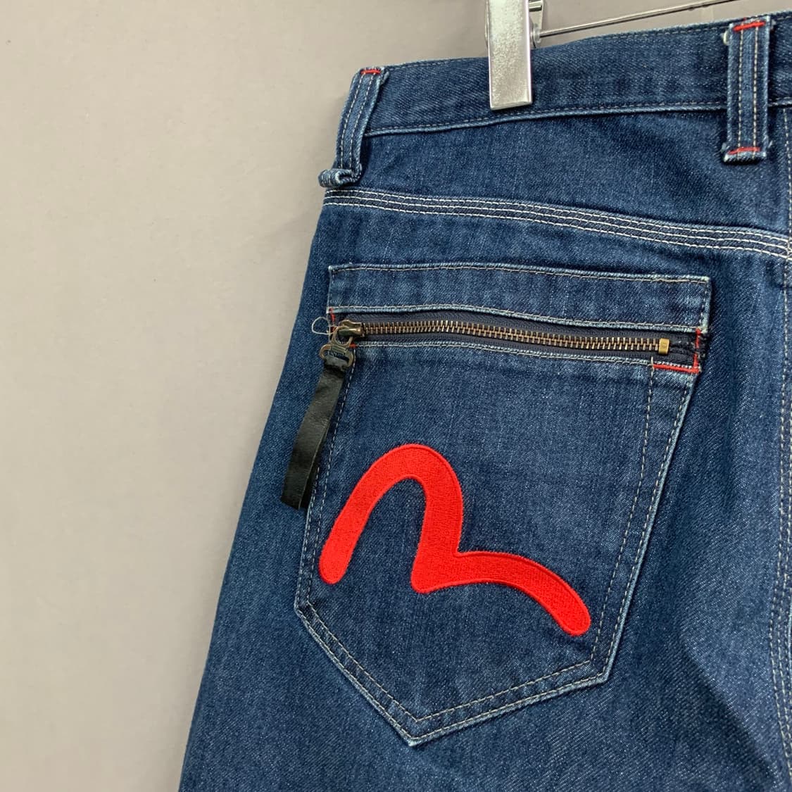 32인치 EVISU 에비수 카펜터 버뮤다 데님 쇼츠 청반바지 상품이미지3